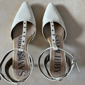Great Designer white YSL ankle strap heels copy 8